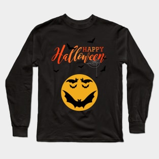 Happy Halloween Emoji - Happy Halloween Day Long Sleeve T-Shirt